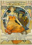 Exposição Universelles De St Louis Etats Unis 1903 Alphonse Mucha - Tela esticada pronta para pendurar