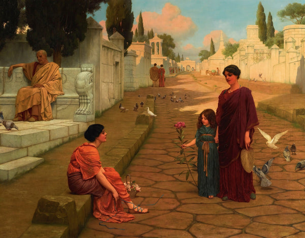 John William Godward 1905 Outside The Gate Of Pompeii