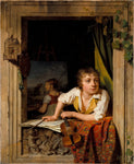 Martin Droelling 1800 Gemälde und Musik Porträt des Sohnes des Künstlers