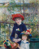 Pierre Auguste Renoir 1881 បងប្អូនស្រីពីរនាក់នៅលើរាបស្មើរ