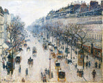 Camille Pissarro 1897. The Boulevard Montmartre on a Winter Morning