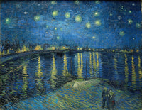 Vincentas van Gogas 1888 Žvaigždėta naktis virš Ronos