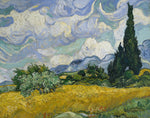 van Gogh 1889 Wheat Field na may Cypresses