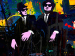 Pop Art Blues Brothers Jake dan Elwood
