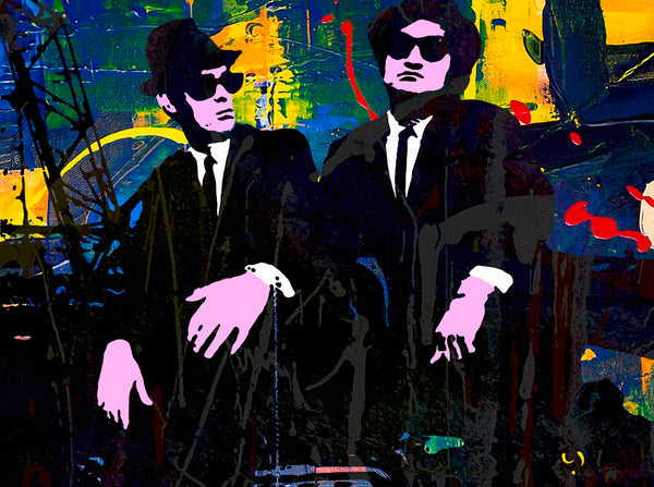 Pop Art Blues Brothers Jake and Elwood