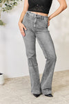 Kancan Slim Flare-Jeans mit hoher Taille
