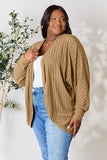 Basic Bae Full Size Ribbed Cocoon Cardigan