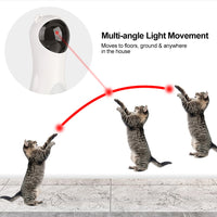 Automatinis lazerinis katės žaislas meškiukas Lazerinis katės žaislas LED raudonas lazerinis katės žaislas