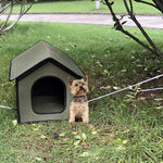 Casa para animais de estimação ao ar livre à prova d'água à prova d'água Canil para cães Casa para gatos dobrável Abrigo para animais de estimação para dormir em ambientes internos e externos