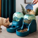 Automatischer Trinkbrunnen-Futterspender für Haustiere