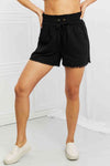Zenana Seaside Cikakken Size Shorts na Lilin