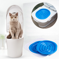 Dresseur de toilettes pour animaux de compagnie catsCeaningTrainingFournitures de toilette avec éclairage de siège de toilette