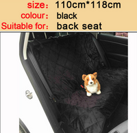 წყალგაუმტარი ძაღლის მანქანის სავარძლის საფარი Pet Dog Travel Mat Mesh Dog Carrier მანქანის ჰამაკის ბალიშის დამცავი ელვათი და ჯიბით