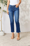 Укороченные джинсы BAYEAS с потертостями