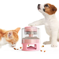 개밥 피더 애완 동물 액세서리 고양이 피더 투석기 교육용 개 장난감 애완 동물 용품 식품 디스펜서 단 하나의 스냅 음식 제공