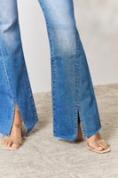 BAYEAS Schlitz-Flare-Jeans