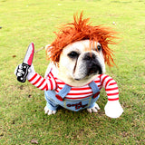 Halloween husdjursdräkt Justerbar hund-cosplaydräkt