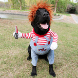 Disfraz de mascota de Halloween Disfraz de cosplay de perro ajustable