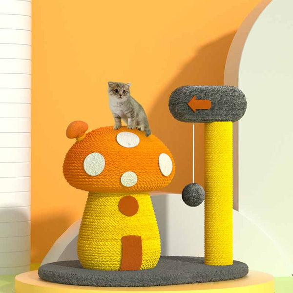 Pet Sisal Mushroom House Cat Climbing Frame