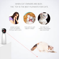 Kreatywny kot zwierzę LED laserowa zabawna zabawka inteligentny automatyczny kot ćwiczenia treningowe zabawna zabawka