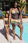 Marina West Swim Váy bơi Clear Waters cỡ lớn màu Aloha Brown