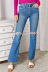 شلوار جین جین سجاف شده خام سایز کامل Kancan