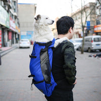 كلب الناقل حقيبة الناقل للكلاب على ظهره خارج مزدوج الكتف حقيبة السفر المحمولة في الهواء الطلق الكلب الناقل حقيبة السفر