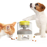 ခွေးအစာကျွေးသူ အိမ်မွေးတိရစ္ဆာန်အသုံးအဆောင်များ Cat Feeder Catapult ပညာရေးဆိုင်ရာ ခွေးကစားစရာ အိမ်မွေးတိရစ္ဆာန်သုံးပစ္စည်းများ အစားအစာ Dispenser တစ်ချက်တစ်ချက်မျှ အစားအစာရောက်လာသည်