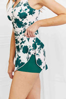 Marina West Swim სრული ზომის Clear Waters საცურაო კაბა ვარდის მწვანეში