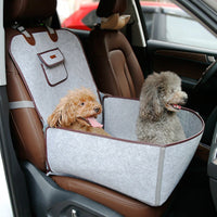 Coussin de siège avant pour tapis de voiture pour animaux de compagnie rétro à double usage