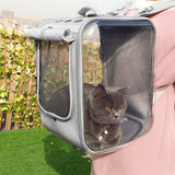 Zaino porta gatti per animali domestici Borsa a tracolla da viaggio per gatti traspirante per cani di piccola taglia Imballaggio portatile per gatti Trasporto di forniture per animali domestici