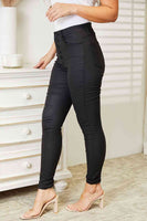 Полноразмерные черные джинсы скинни до щиколотки с покрытием Kancan с высокой посадкой