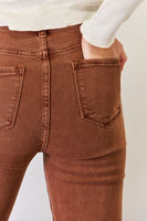 RISEN ג'ינס ישר בגודל מלא בטן גבוהה בקרת בטן
