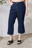 Judy Blue Full storlek High Waist Cropped Wide Leg Jeans