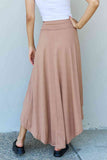 Ninexis First Choice High Waisted Flare Maxi Jup en Kamelo