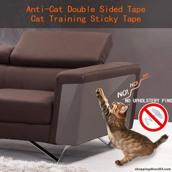 8Pcs/set Cat Scratching Tape Deterrent Anti Scratch Durable Sticker Clear Carpet Sofa Protection