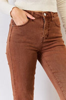 RISEN Gerade Jeans mit hohem Bund und Bauchkontrolle in voller Größe
