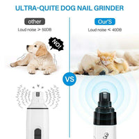 Pet Dog Cat Nail Paws Grinder Trimmer Tool Grooming Care Clipper Electric Kit