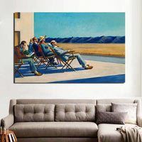 People in the Sun Edward Hopper Wall Art FRAME AVAILABLE HQ Canvas Print