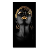 HQ قماش طباعة حديث أسود امرأة نموذج جدار فن زخرفة