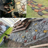 Motlles de formigó Pis per a jardí Motlle per a paviments DIY Motociclista per a la llar