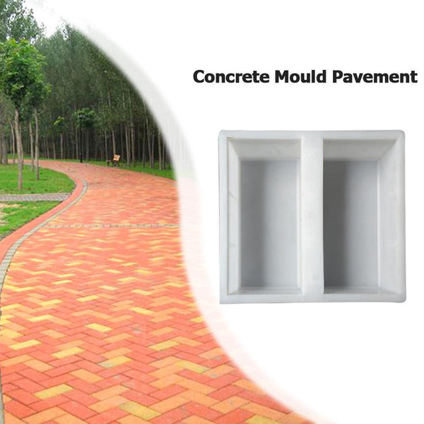 DIY Courtyard Road Pavement Stone Mold Path Paving Garden Concrete Brick Mould