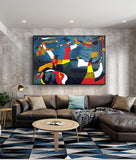 Impressió en tela de QQ Famós Picasso Resum Pintura a l'oli Productes Art a la paret a Etsy