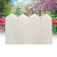 Garden Fence Concrete Stone Road Flower Bed DIY Decor Pave Making Plastic Reusable