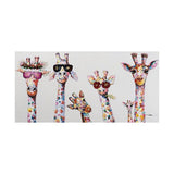 Quarto Infantil Família Girafa QUADRO DISPONÍVEL Animal Art HQ Pintura em Tela