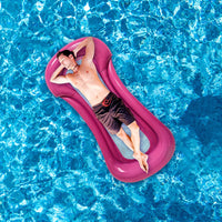 Nadmuchiwany pływający materac rząd składany pływanie krzesło plażowe woda impreza przy basenie Float łóżko impreza zabawka leżanka do pływania