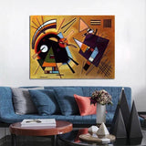 Handgemalte moderne Wassily Kandinsky Quark-Gluon-Plasma- und schwere Ölgemälde-Wandkunst für das Leben