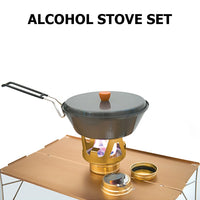 Prijenosni mini plamenik za kuhanje na alkohol Vanjski ultralaki mesingani štednjak za kuhanje za kampiranje Vanjski turistički plamenik za kampiranje
