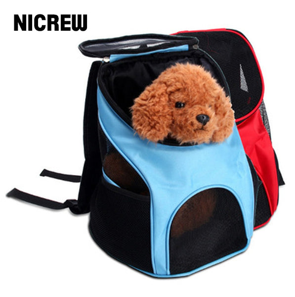 Dog Carrier Bag Portable Double Shoulder Travel Pet Dogs Backpack Outdoor Cat Puppy Front Bag Mesh Backpack Pet Supplies