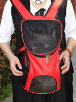 Sac de transport pour chien Portable Double épaule voyage chiens de compagnie sac à dos en plein air chat chiot avant sac maille sac à dos fournitures pour animaux de compagnie